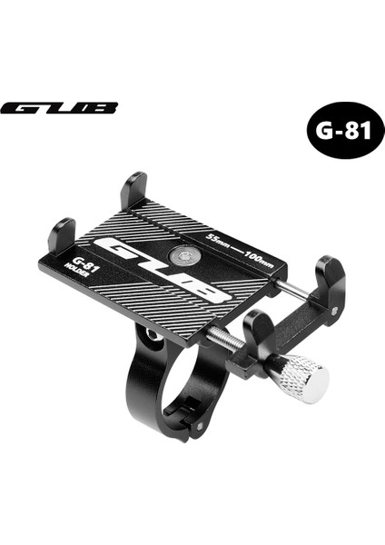 Gub G-81 Siyah Stil Gub G81 G-81 Alüminyum Bisiklet Telefon Tutucu Akıllı Telefon Ayarlanabilir Destek Gps Bisiklet Telefon Standı Montaj Braketi (Yurt Dışından) modelleri