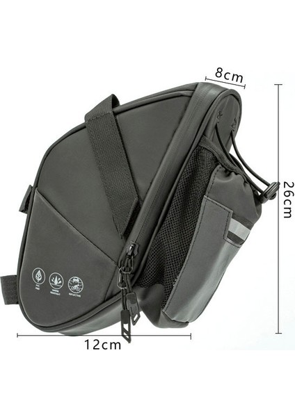 Pu-3 Tarzı Su Şişesi Cebi ile Bisiklet Koltuk Çantası Su Geçirmez Mtb Bisiklet Arka Çantaları Bisiklet Arka Koltuk Kuyruğu Çantası Bisiklet Aksesuarları (Yurt Dışından) fırsatları