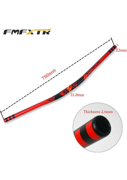 Mor -31.8-780 Tarzı Fmfxtr Mtb Bisiklet Direksiyon Alüminyum Alaşım 780* Yarış Bisikleti Yükseltme Direksiyon Dağ Bisikleti Direksiyon Çubukları Bisiklet Aksesuarları (Yurt Dışından)