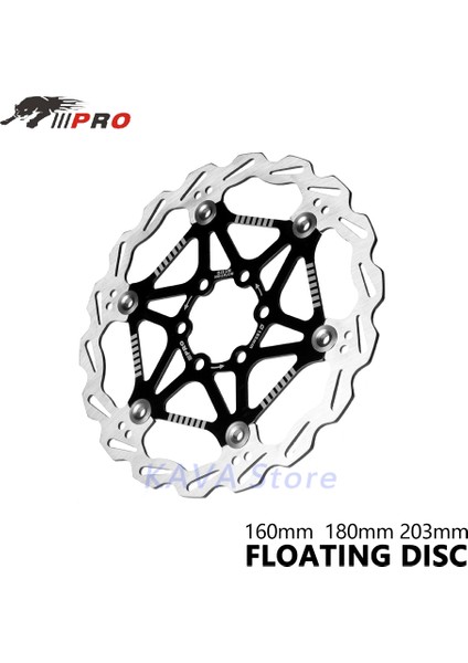 203MM Mor Tarzı Iııpro Bisiklet Disk Fren Rotorları Hafif Yüzen Disk Pedaları Mtb Bisiklet Bileşenleri Için (Yurt Dışından)