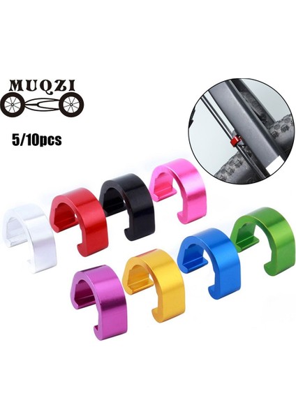 Yeşil 10 Adet Tarzı Fren Kablosu Vites Hattı Kılıfı C-Toka Tokalar Alüminyum Alaşım Bisiklet C Şekilli Klips Kılıf Hortum Mtb Bisiklet Yol Kılavuzu (Yurt Dışından) fiyatları