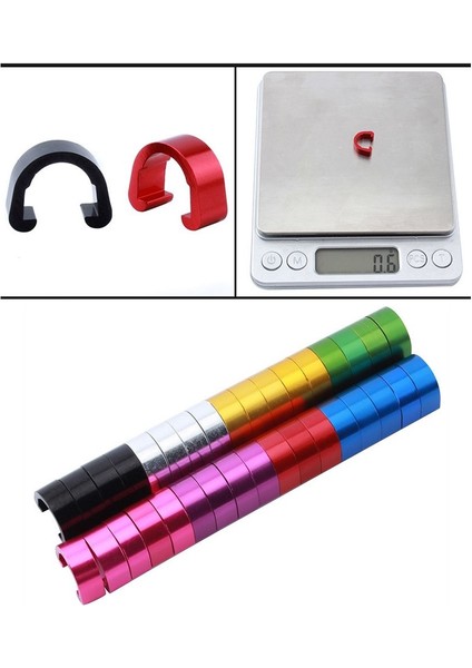 Yeşil 10 Adet Tarzı Fren Kablosu Vites Hattı Kılıfı C-Toka Tokalar Alüminyum Alaşım Bisiklet C Şekilli Klips Kılıf Hortum Mtb Bisiklet Yol Kılavuzu (Yurt Dışından) modelleri