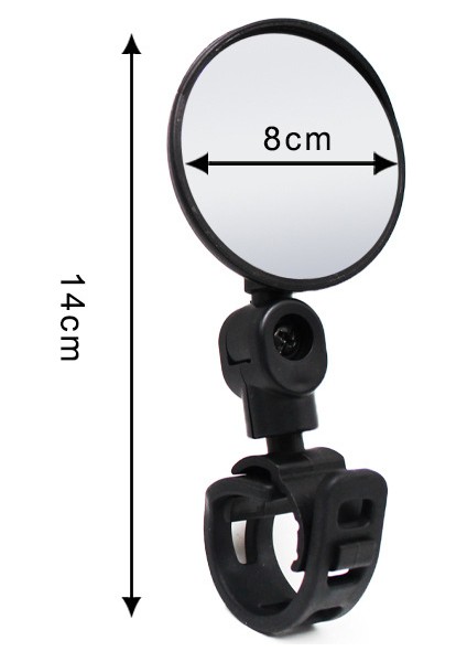 8cm Tarzı Ayarlanabilir Bisiklet Arka Görüş Aynası Konveks Ayna Direksiyon Ucu Aynaları Mtb Yol Bisikleti Güvenli Bisiklet Araçları Bisiklet Aksesuarları (Yurt Dışından)