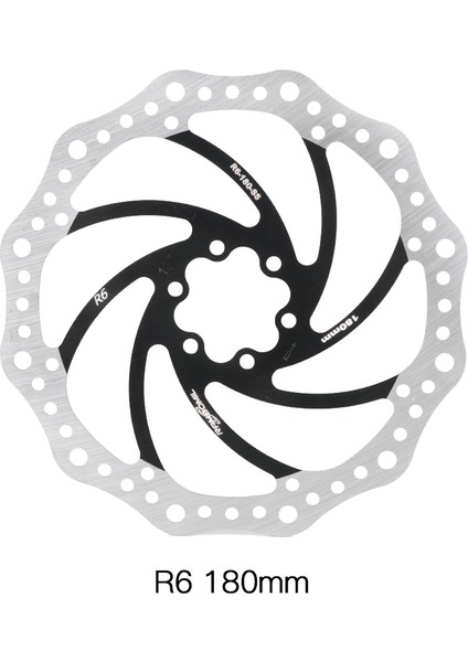 R6 Siyah 180MM Stili Hassns R6 Dağ Bisikleti Rotor Fren Diski Mtb Hidrolik Fren Seti Bisiklet Kaliperi Disk Rotor Bisikletçilik Için (Yurt Dışından)