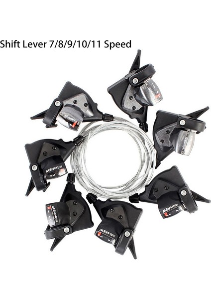 Ön Sol 7-8-9s Stili Dağ Bisikleti Vites Kolu 3x Hızlı Mtb Dağ Bisikleti Vitesleri Bisiklet Vites Değiştirme Bisiklet Parçaları (Yurt Dışından) fiyatları