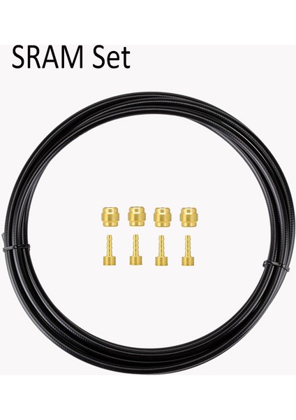 Sram Seti Stili Hidrolik Disk Fren Hortumu Yağ Borusu 5mm Mtb Bisiklet Fren Hortumu Kablo Seti BH59 BH90 Bağlantı Parçası 2.5m Şimano Sram Magura Için (Yurt Dışından)