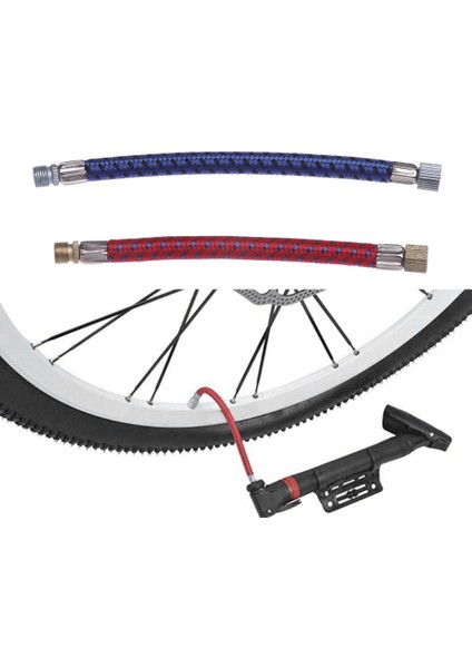 Kırmızı Stil Sıcak Bisiklet Pompa Uzatma Hortumu Tüp Boru Kablo Taşınabilir Bisiklet Pompalama Servis Parçaları Daha Uzun Kullanıcıader Av Valfi (Yurt Dışından) fiyatları