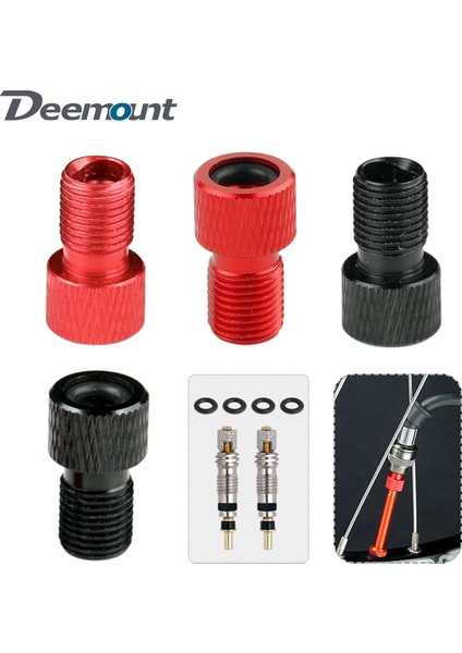 Alaşım Siyah 2pa Stili Presta Vanalı Fv Çekirdek Montaj Sökme Aracı Alüminyum Anodize Nozul Dönüştürücü Schrader Pompası Için Adaptör (Yurt Dışından)