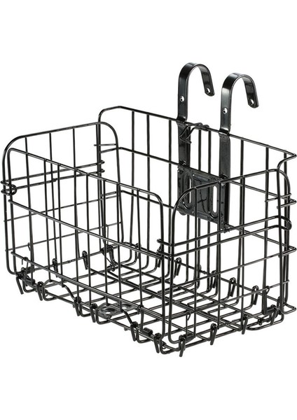 Koyu Siyah Stil Katlanabilir Takılabilir Metal Tel Sepet Pannier Bisiklet Taşıma Depolama Dağ Bisikleti Aksesuarları (Yurt Dışından) indirimleri