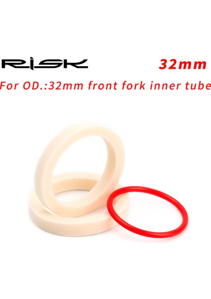 32MM Tarzı 2 Adet Bisiklet Ön Çatal Sünger Yüzük Yağ Köpük Emme Contası Ile Yolculuk Yüzüğü mm Mtb Bisiklet Ön Şok Bakım Aracı (Yurt Dışından)