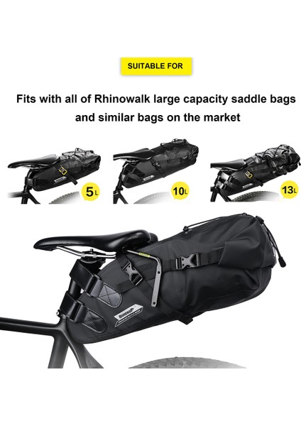 SK500-YALNIZCA Braket Stili Rhinowalk Bisiklet Yan Çantası Kuyruk Koltuk Çantası Braketi Rafı 5L-13L Taşınabilir Braket Bagaj Rafı Bisiklet Aksesuarları (Yurt Dışından) fiyatları