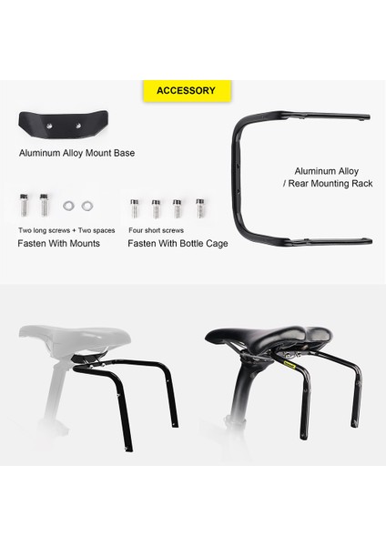 SK500-YALNIZCA Braket Stili Rhinowalk Bisiklet Yan Çantası Kuyruk Koltuk Çantası Braketi Rafı 5L-13L Taşınabilir Braket Bagaj Rafı Bisiklet Aksesuarları (Yurt Dışından) modelleri