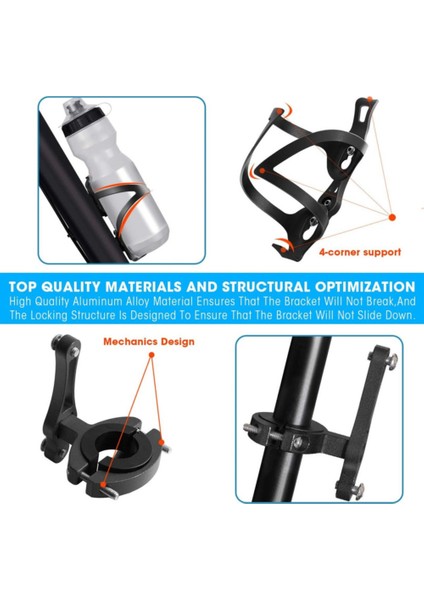 M5 2pcs Tarzı Dağ Yol Bisikleti Aksesuarları Için Alüminyum Alaşımlı Bisiklet Su Şişesi Tutucu Hafif Su Şişesi Kafesi (Yurt Dışından) indirimleri