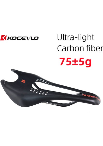 75G Kocevlo Bisiklet Koltuğu Mtb Yol Bisikleti Karbon Plaka Sele Ultra Hafif Nefes Alabilen Koltuk Yastığı Bisiklet Yarışı Koltuk Parçaları (Yurt Dışından)