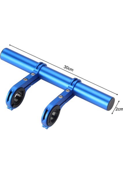 Mavi 30CM Tarzı Bisiklet Direksiyon Alüminyum Karbon Fiber Uzatma Aparatı Bisiklet Farı Montaj Çubuğu Bilgisayar Tutucu Mtb Yol Bisiklet Desteği (Yurt Dışından)