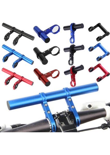 Mavi 30CM Tarzı Bisiklet Direksiyon Alüminyum Karbon Fiber Uzatma Aparatı Bisiklet Farı Montaj Çubuğu Bilgisayar Tutucu Mtb Yol Bisiklet Desteği (Yurt Dışından)