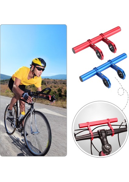 Mavi 30CM Tarzı Bisiklet Direksiyon Alüminyum Karbon Fiber Uzatma Aparatı Bisiklet Farı Montaj Çubuğu Bilgisayar Tutucu Mtb Yol Bisiklet Desteği (Yurt Dışından)
