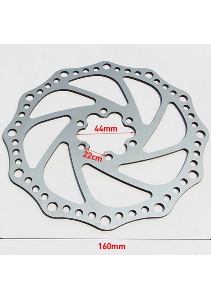 160MM Tarzı Paslanmaz Çelik Disk Fren Rotor Diski Hidrolik Dağ Bisikleti Altı Delikli Mtb Bisiklet Disk Fren Parçaları (Yurt Dışından)