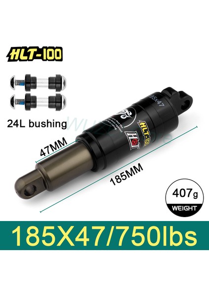 185 mm x 750 Lbs Stili HTL-100 Bisiklet Arka Şok mm Dağ Bisikleti Yağ Yaylı Şok Mtb Elektrikli Bisiklet Arka Amortisör Süspansiyon (Yurt Dışından)