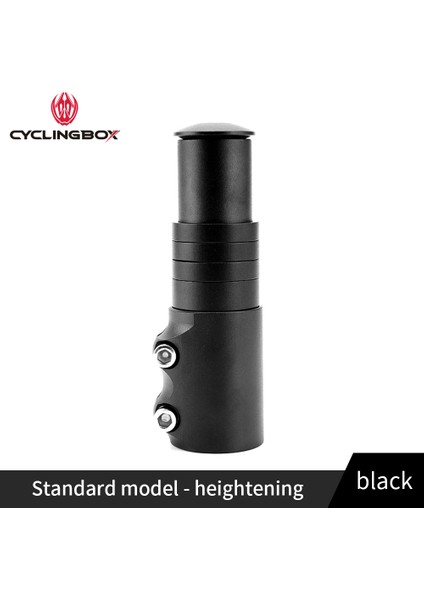 124MM Siyah Stil Bisiklet Gidon Uzatıcı Bisiklet Sapı Artırılmış Mtb Bisiklet Çatal Sapı Yükseltme Adaptörü Bisiklet Parçaları Aksesuarları (Yurt Dışından)