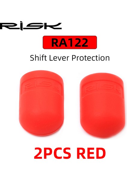 RA122-RD Stili 2 Adet Risk Silikon Bisiklet Direksiyon Bandı Takma Fişi Sabit Halka Yol Bisikleti Vites Kolu Koruma Kapağı Kaymaz Bisiklet Aksesuarları (Yurt Dışından)