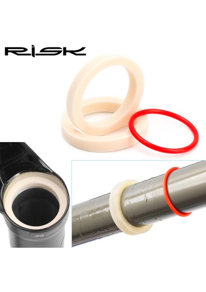 36MM Tarzı 2 Adet Bisiklet Ön Çatal Sünger Yüzük Yağ Köpük Emme Contası Ile Yolculuk Yüzüğü mm Mtb Bisiklet Ön Şok Bakım Aracı (Yurt Dışından)