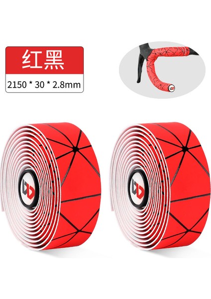 Kırmızı Stil Renkli Çizgi Bağlama Pu Kaymaz Sürüş Tutacağı ile Yol Araba Yarışı Kolu ve Sürüş Aksesuarları (Yurt Dışından)