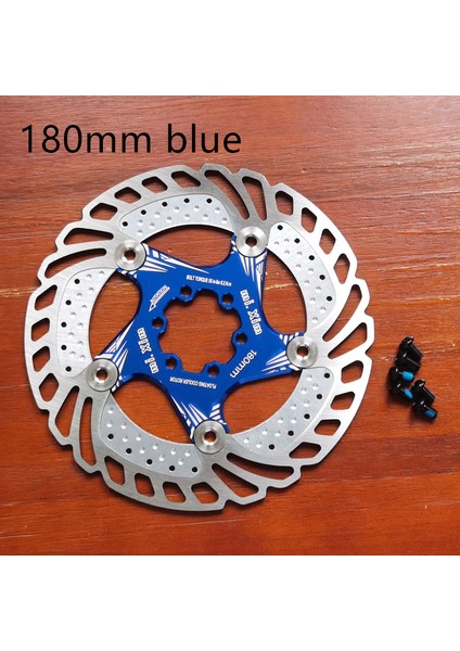 Mavi 180MM Tarzı Dh Mtb Dağ Bisikleti Soğutma Fren Rotorları Aşağı Yokuş Yüzen Bisiklet Fren Altı Çivi Diski (Yurt Dışından)