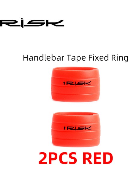 RA137-KIRMIZI Tarzı 2 Adet Risk Silikon Bisiklet Direksiyon Bandı Fişi Sabit Halka Yol Bisikleti Vites Kolu Koruma Kapak Kaymaz Bisiklet Aksesuarları (Yurt Dışından)