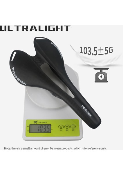 Turuncu-Parlak Stil Toseek Tam Karbon Fiber Bisiklet Koltuğu Yol Mtb Bisiklet Karbon Koltuk 105G 7*9 Karbon Ray 8 Renk (Yurt Dışından)