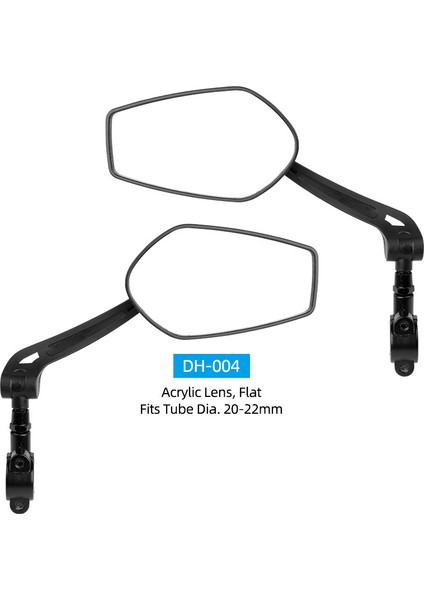 DH-004 L1R1 Stili Bisiklet Arka Görünüm Ayna Dönme Açısı Ayarlanabilir Opsiyonel Paslanmaz Çelik Veya Akrilik Lens Uzunluk Ayarlanabilir Reflektör (Yurt Dışından)