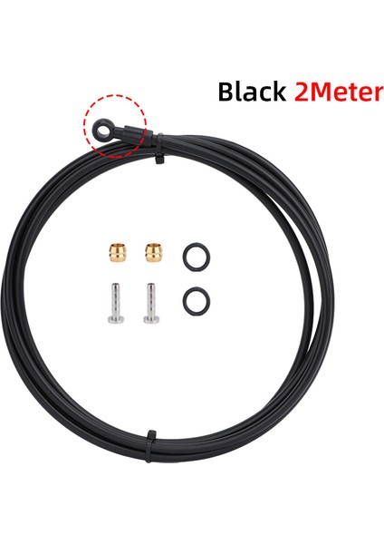 Siyah 2 Metre BH90 Stili Meroca Bisiklet Yağ Fren Kablosu BH59 BH90 Dağ Bisikleti Hidrolik Hortum Uyumlu Metre Hattı Bisiklet Aksesuarları Evrensel Bakır+Pvc (Yurt Dışından)