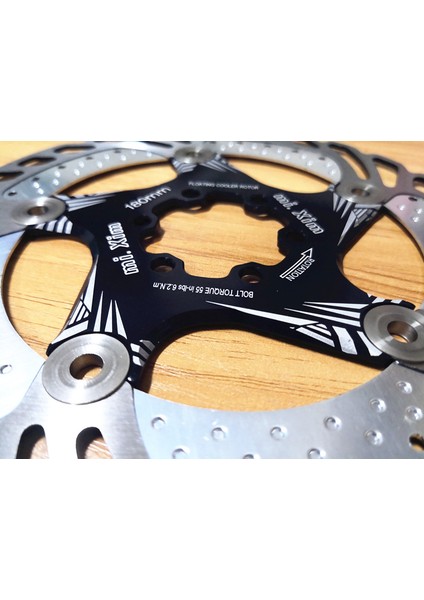Mavi 180MM Tarzı Dh Mtb Dağ Bisikleti Soğutma Fren Rotorları Aşağı Yokuş Yüzen Bisiklet Fren Altı Çivi Diski (Yurt Dışından)