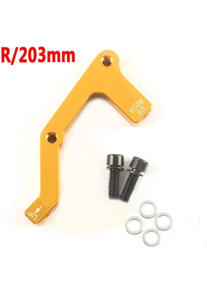 Altın R203MM Tarzı Pmıs Mtb Bisiklet Disk Fren Rotorları Ön Arka mm Ispm Kaliper Adaptörü Alüminyum Alaşımlı Post Mount Bisiklet Aksesuar Adaptörü (Yurt Dışından)