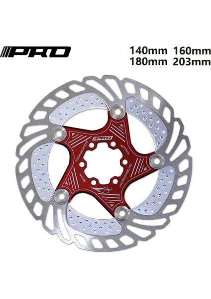180MM Kırmızı Stil Iııpro Bisiklet Rotor 6 Çivi Soğutma Yüzen Yol Dağ Bisikleti Disk Fren Rotor Fren Diski Soğutma Diski (Yurt Dışından)