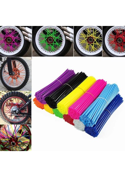 No.8 Tarzı Motosiklet Jant Konuşlu Koruyucu Kılıf Kaplama Boru Motokros Bisiklet Bisiklet Cool Aksesuarlar (Yurt Dışından) fiyatları