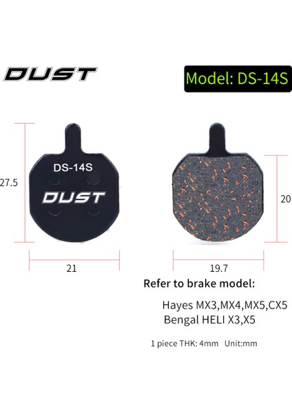 DS-14S Stili Dust 1 Çift Bisiklet Disk Fren Pedalı Xt Slx Avid Bb5 Bb7 Elixir Dracomagurazoom5 Için (Yurt Dışından)