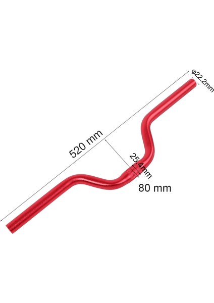 Kırmızı Stil Alüminyum Alaşım Bisiklet Direksiyonu U-Şekilli Yükseltilmiş 25.bisiklet Direksiyonu Yükseklik Arttırıcı Dağ Bisikleti Katlanır Bisiklet Bisiklet Parçaları (Yurt Dışından)