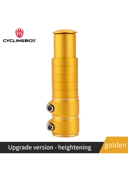 138MM Altın Tarzı Bisiklet Gidon Uzatıcı Bisiklet Sapı Artırılmış Mtb Bisiklet Çatal Sapı Yükseltme Adaptörü Bisiklet Parçaları Aksesuarları (Yurt Dışından)
