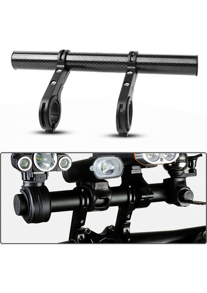 20CM Karbon Mavisi Tarzı Bisiklet Direksiyon Uzatma Uzantısı Karbon Fiber Braket Alüminyum Alaşım Kelepçe Bisiklet Hız Ölçer Far Işık Lamba Tutucu (Yurt Dışından) fiyatları