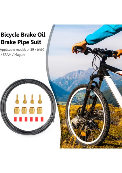 Magura Stili Için Siyah BH59BH90SRAMMAGURA Mtb Bisiklet Hidrolik Disk Fren Hortum Yağ Iğne Seti Rısk Bisiklet Yağ Borusu Boru Içine Zeytin Kiti Bisiklet Sürme (Yurt Dışından)