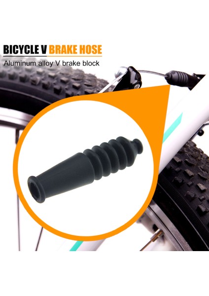 100 Adet Tarzı Mtb Aksesuarları Bisiklet V Fren Iç Kablo Kauçuk Bot Noodle Tüp Uç Kapağı Değiştirme Toz ve Su Geçirmez (Yurt Dışından) indirimleri