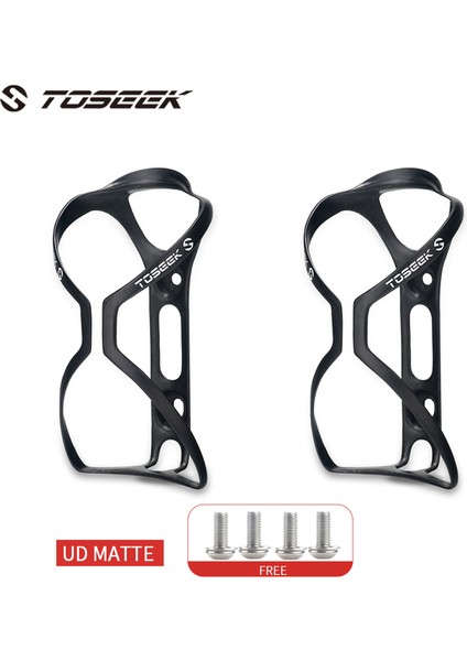 Mat 2pcs Tarzı Toseek Mat Parlak Ud Karbon Su Kafesi Bisiklet Şişe Tutucu Şişe Çapı Için Uygun (Yurt Dışından)