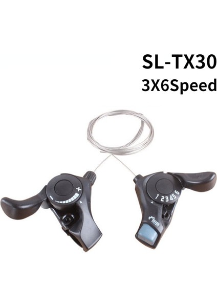 TX30 3x7 Hız Stili Al Turney Sl TX30 Bisiklet Vites Kolu ve Iç Dişli Kablosu Dahil (Yurt Dışından)