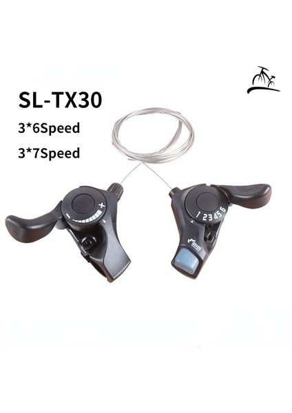 TX30 3x7 Hız Stili Al Turney Sl TX30 Bisiklet Vites Kolu ve Iç Dişli Kablosu Dahil (Yurt Dışından)