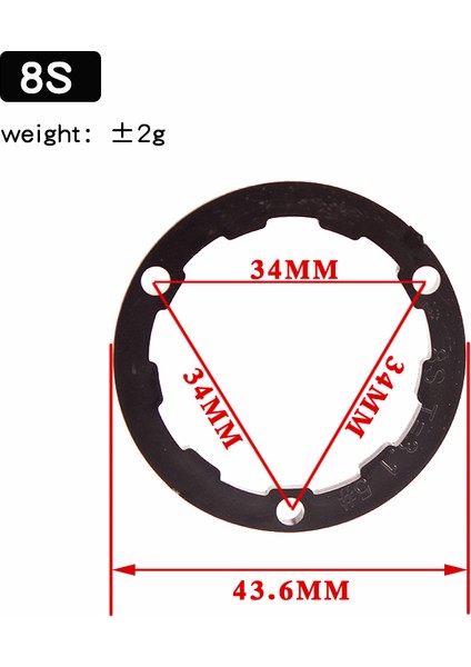 11S(5PCS) Stili Smllow Bisiklet Serbest Çark Yıkama Mtb Hızlı Spacer Uçan Tekerlek Kaset Contası Yol Bisikleti Freehub Yıkayıcısı (Yurt Dışından)