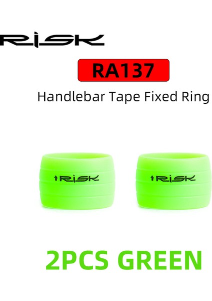 RA137-GN Stili 2 Adet Risk Silikon Bisiklet Direksiyon Bandı Takma Fişi Sabit Halka Yol Bisikleti Vites Kolu Koruma Kapağı Kaymaz Bisiklet Aksesuarları (Yurt Dışından)