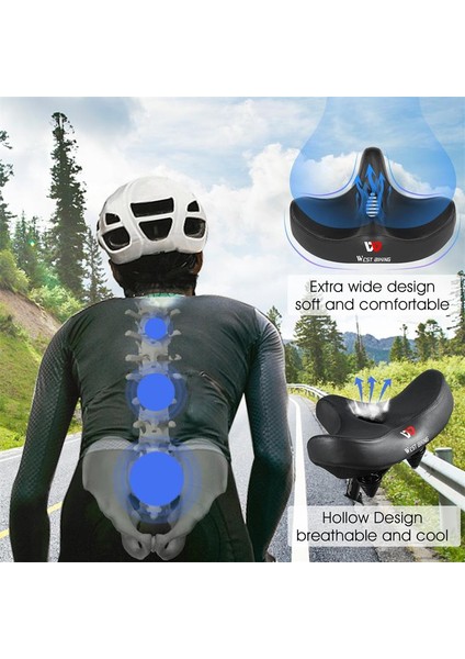 Içi Boş Kahverengi Tarzı Westbıkıng Bisiklet Koltuğu Hafıza Süngeri Ergonomik Geniş Gövdeli Yumuşak Nefes Alan Yol Mtb Koltuk Bisiklet Aksesuarları (Yurt Dışından) fiyatları