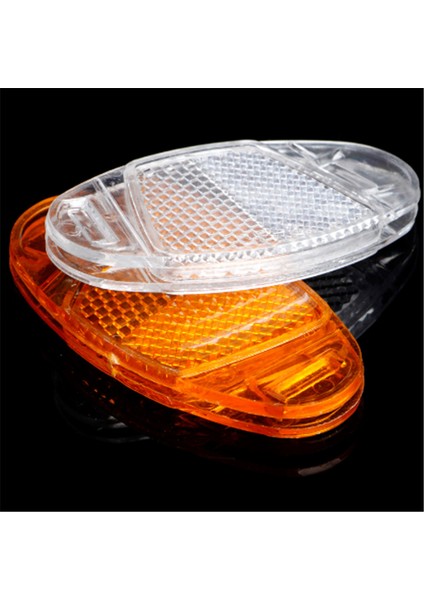 Sarı-10 Adet Tarzı Bisiklet Tekerlek Jant Reflektör Güvenlik Uyarı Işığı Yansıtıcı Montaj Gece Reflektörler Flaş Işıklar Bisiklet Işığı (Yurt Dışından)