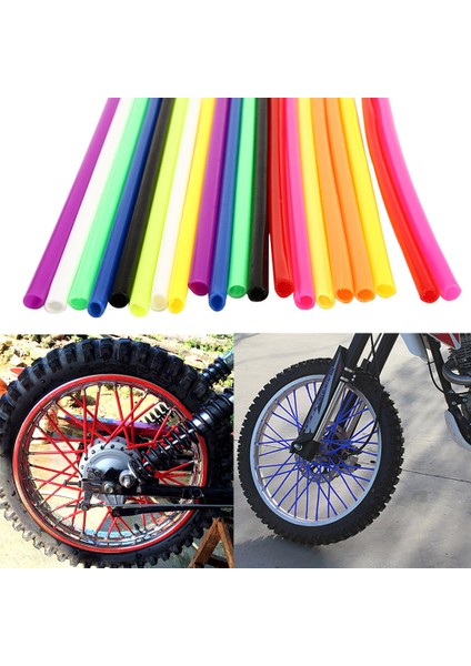 Turuncu Tarzı Renkli Motosiklet Jant Kapakları Off Road Motosiklet Koruma Kılıfları Kit (Yurt Dışından) modelleri